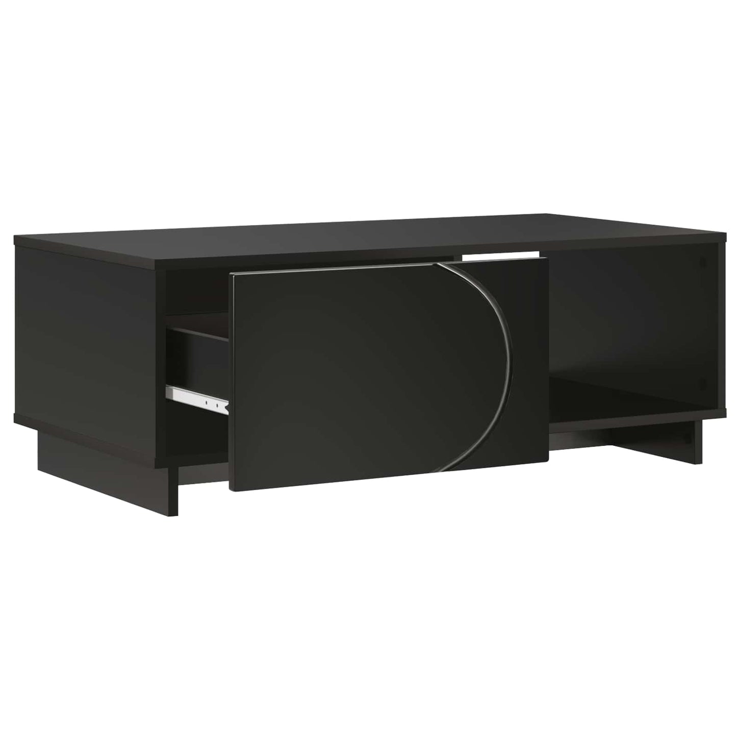 Salontafel Zwart 95 x 50,5 x 35 cm Bewerkt hout