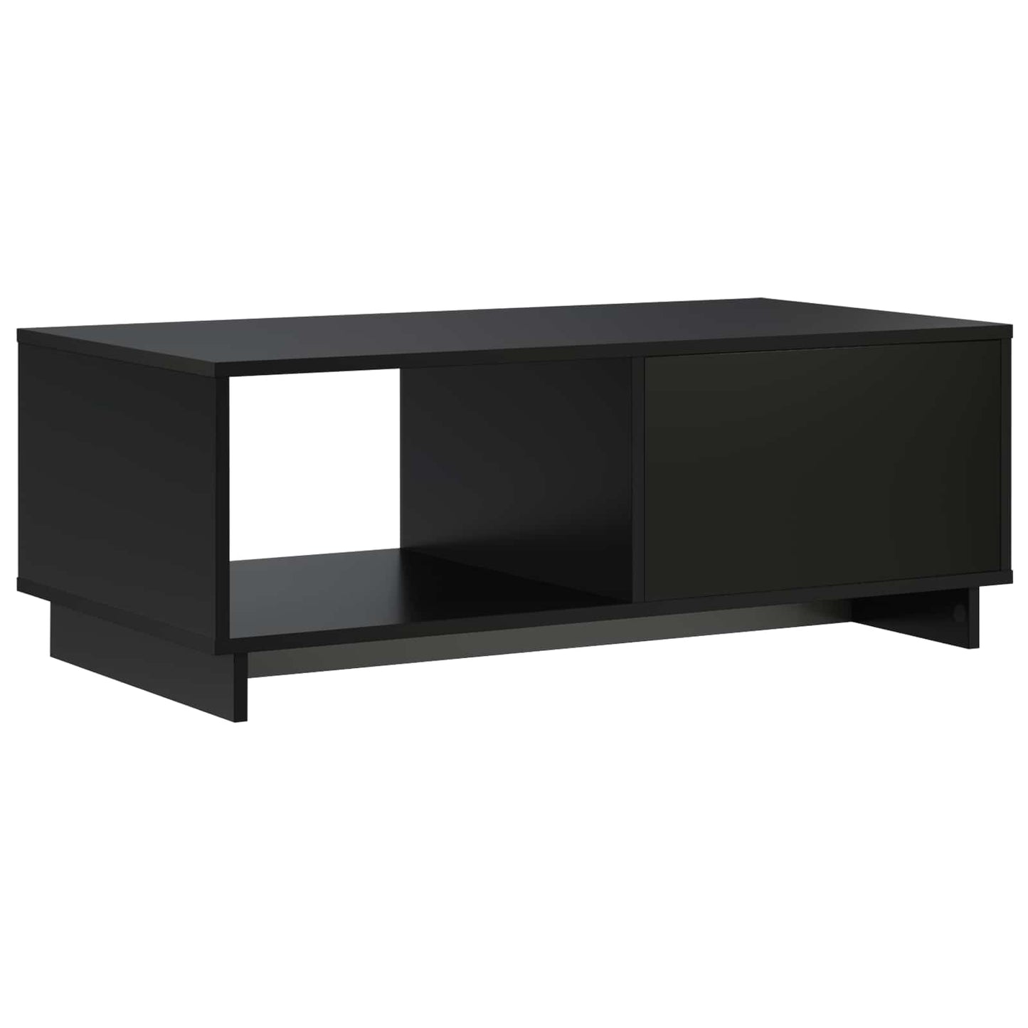 Salontafel Zwart 95 x 50,5 x 35 cm Bewerkt hout