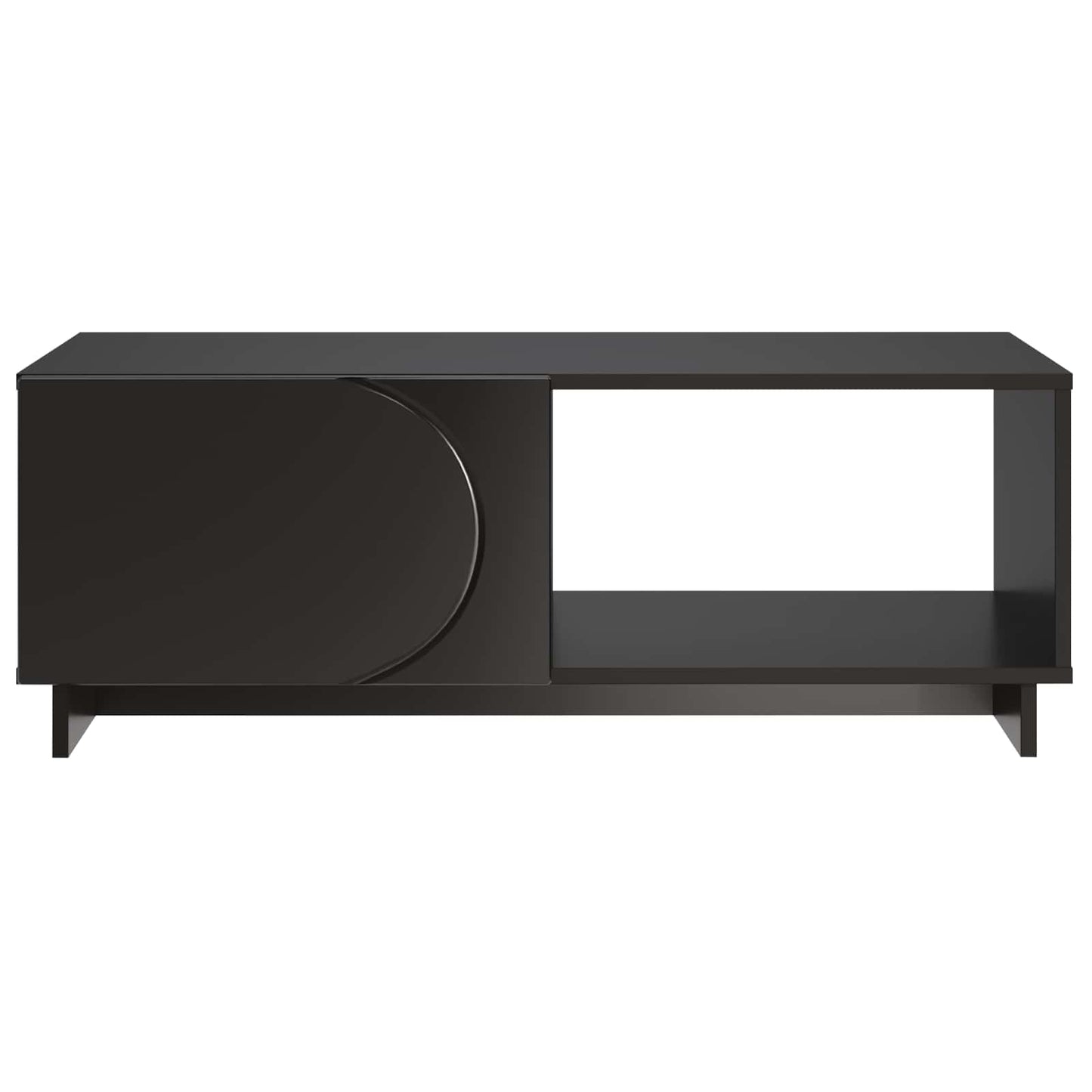 Salontafel Zwart 95 x 50,5 x 35 cm Bewerkt hout