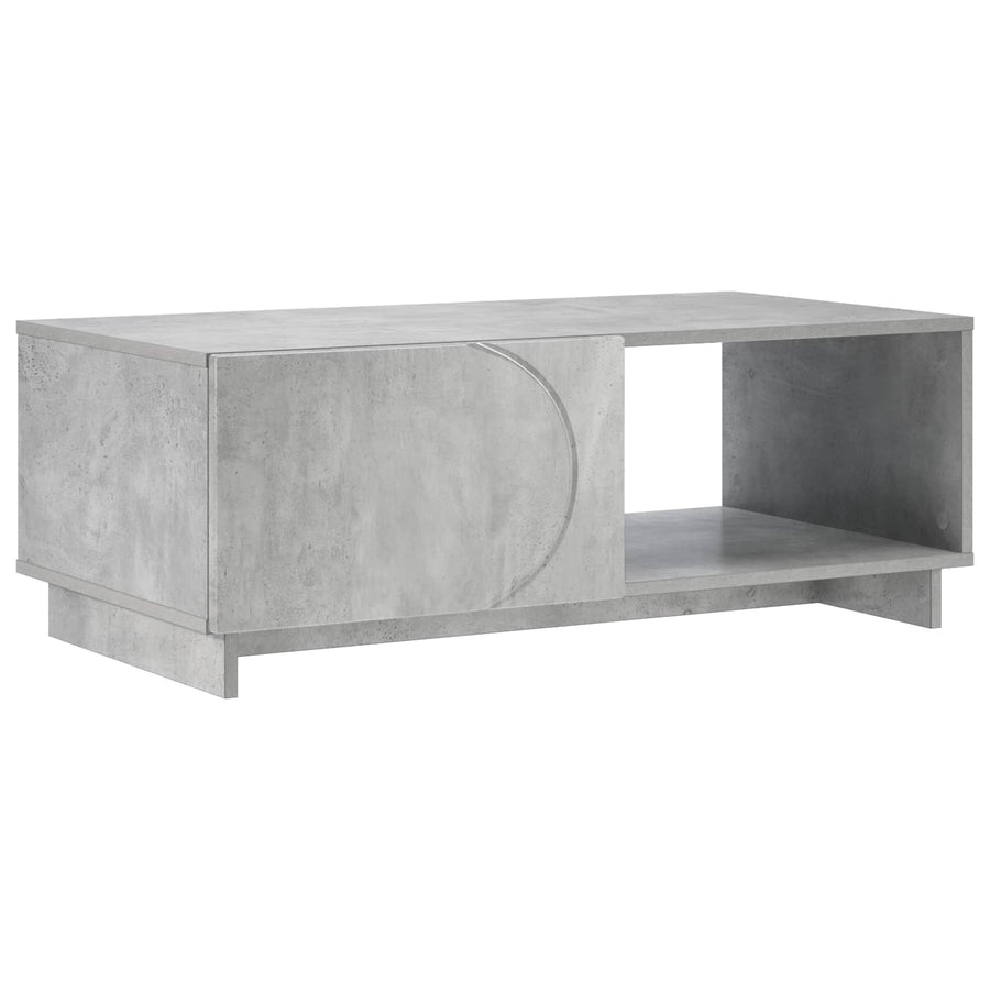 Salontafel Betongrijs 95 x 50,5 x 35 cm Bewerkt hout