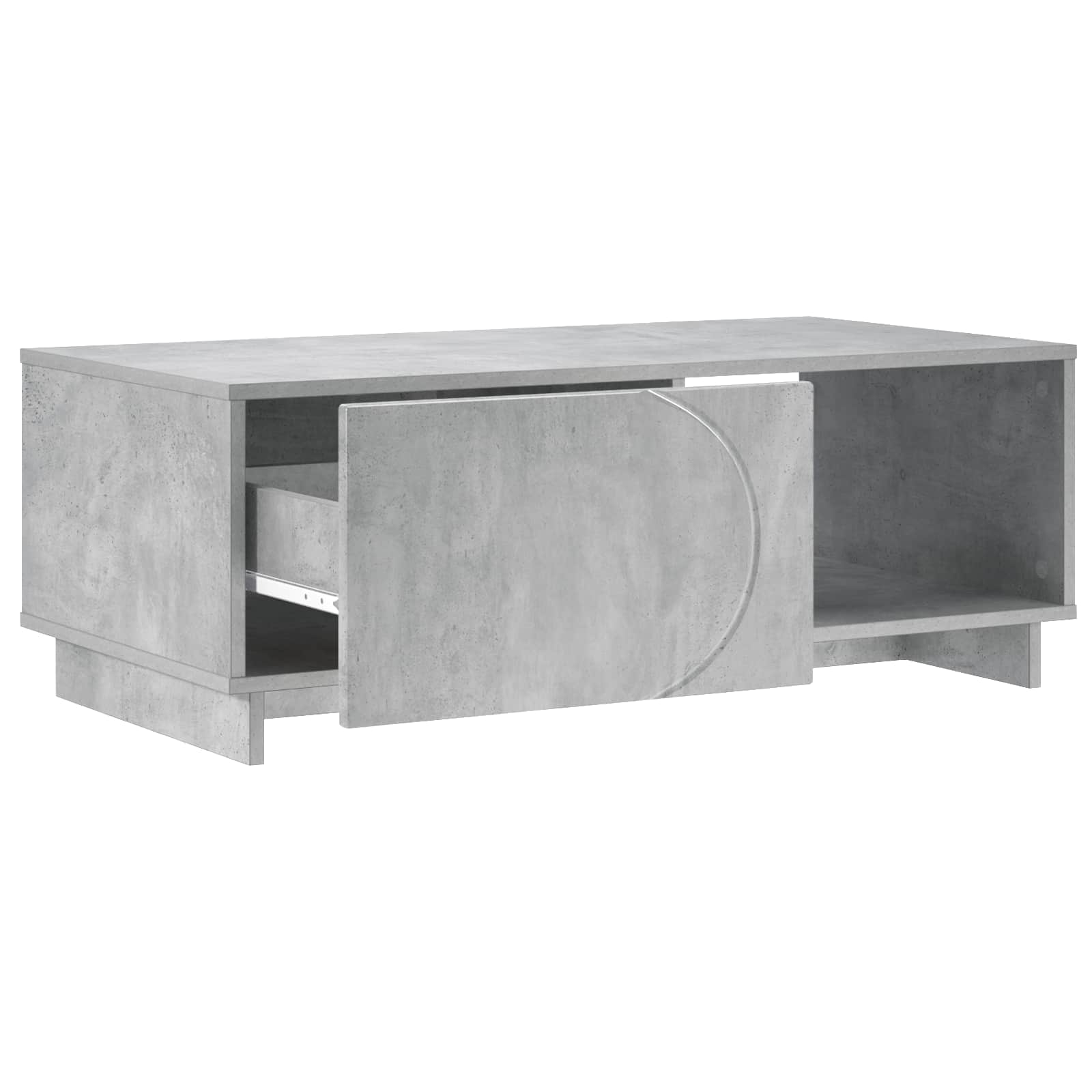 Salontafel Betongrijs 95 x 50,5 x 35 cm Bewerkt hout