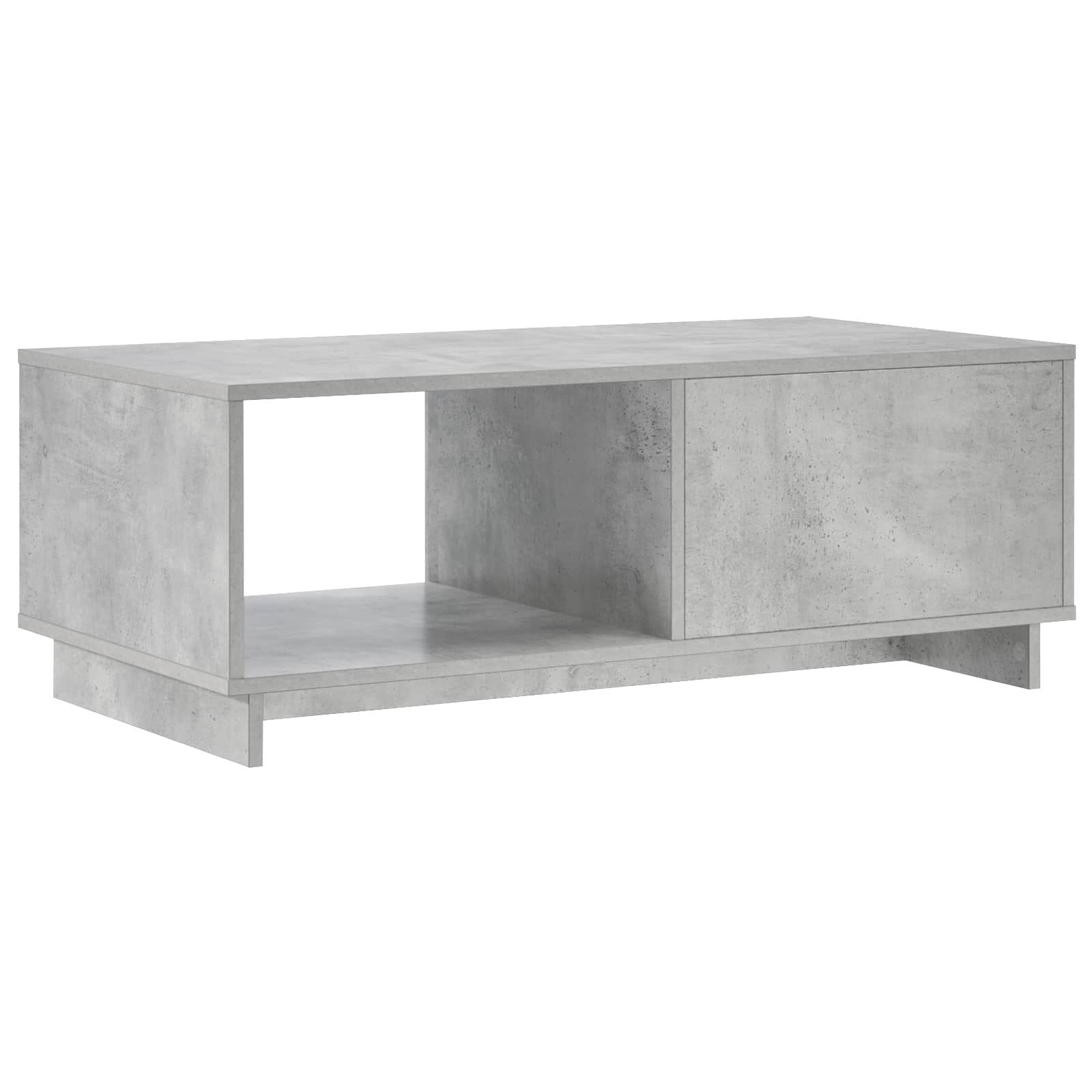 Salontafel Betongrijs 95 x 50,5 x 35 cm Bewerkt hout
