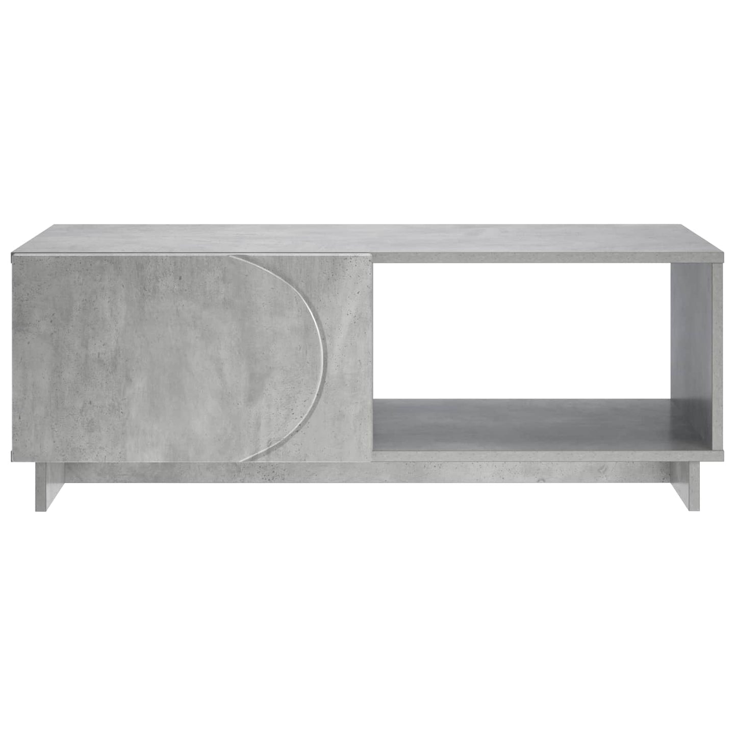 Salontafel Betongrijs 95 x 50,5 x 35 cm Bewerkt hout