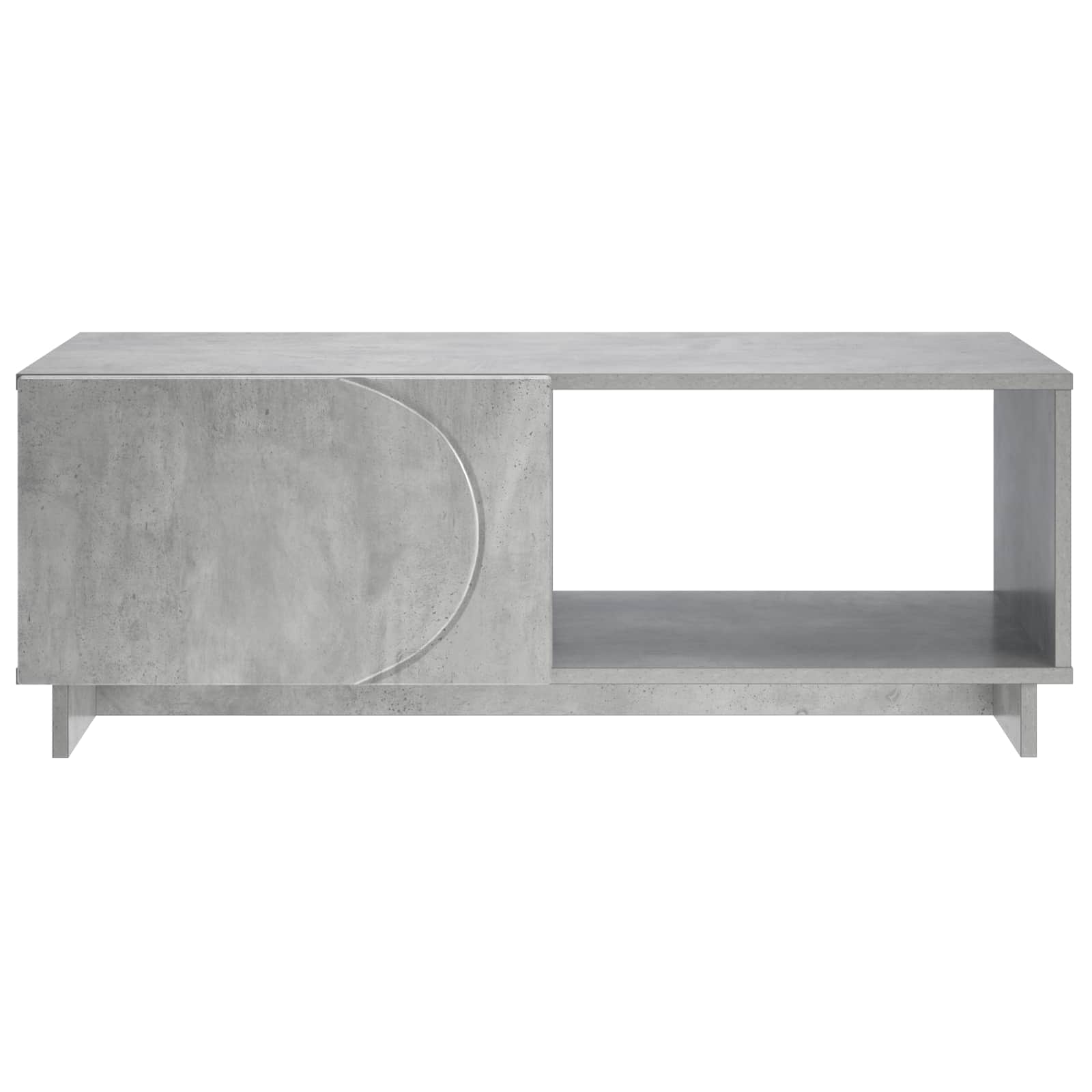 Salontafel Betongrijs 95 x 50,5 x 35 cm Bewerkt hout