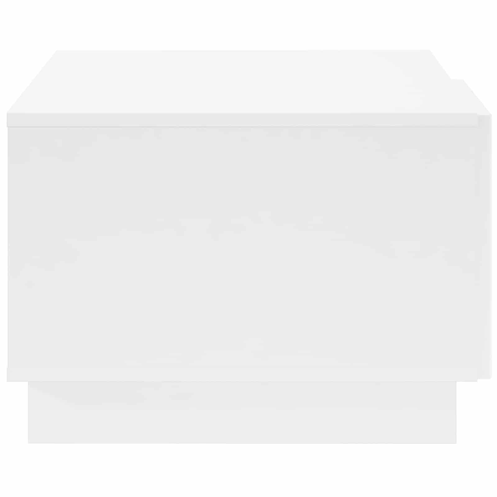 Salontafel Hoogglans Wit 95 x 50,5 x 35 cm Bewerkt hout
