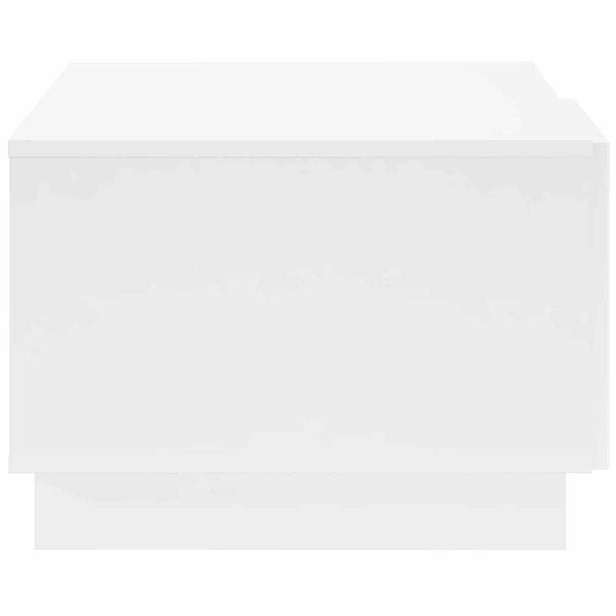 Salontafel Hoogglans Wit 95 x 50,5 x 35 cm Bewerkt hout