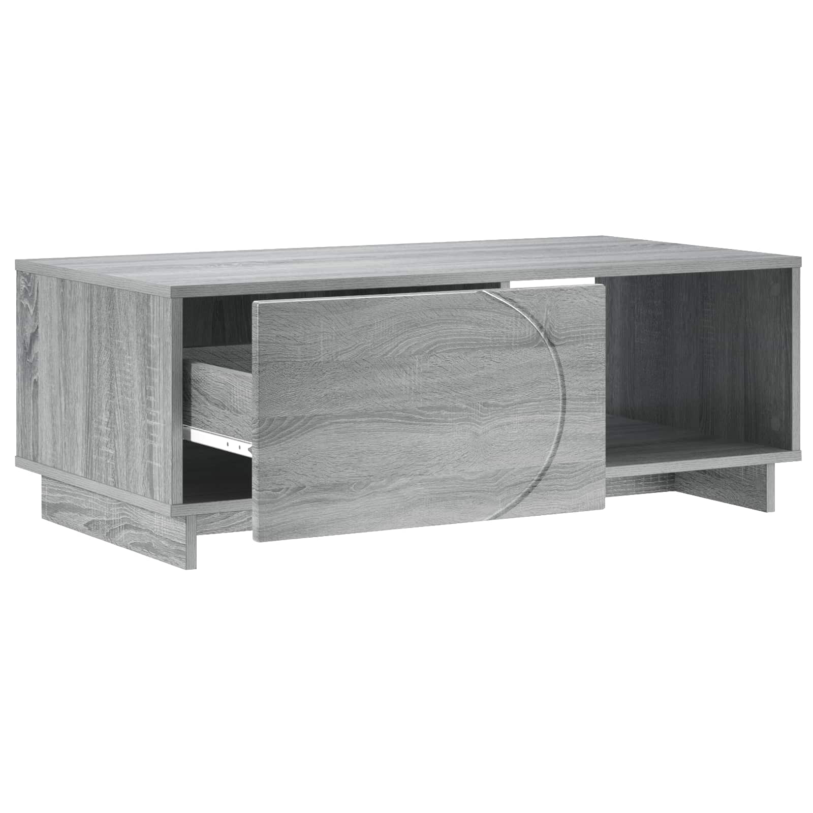 Salontafel Grijs Sonoma 95 x 50,5 x 35 cm Bewerkt hout
