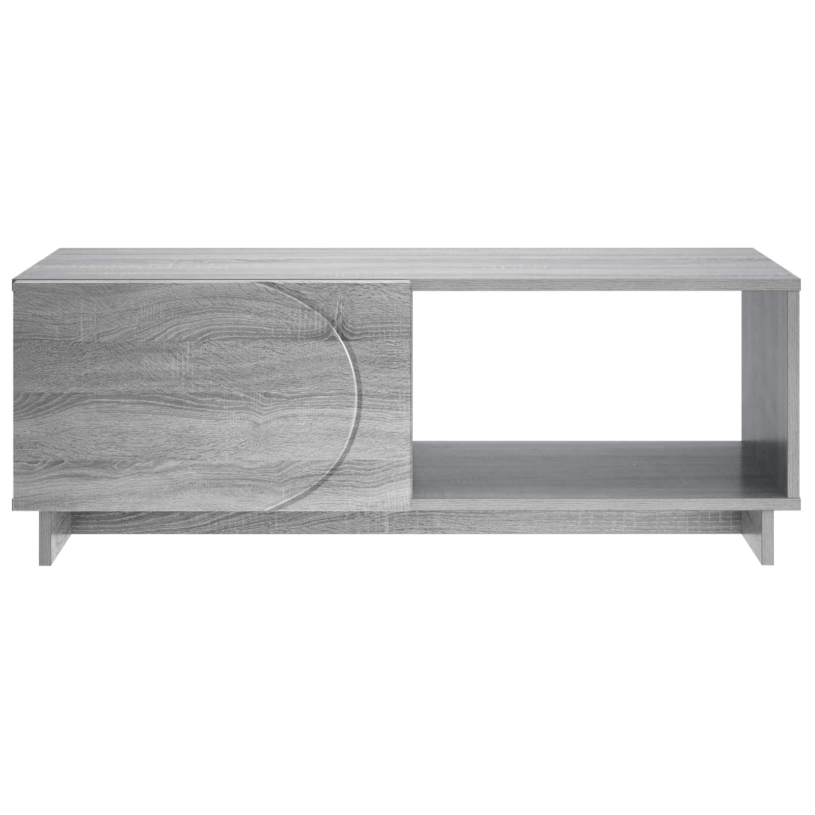 Salontafel Grijs Sonoma 95 x 50,5 x 35 cm Bewerkt hout