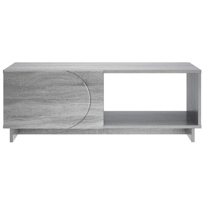 Salontafel Grijs Sonoma 95 x 50,5 x 35 cm Bewerkt hout