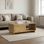 Salontafel Artisan eiken 95x50,5x35 cm met lades en opbergvakken