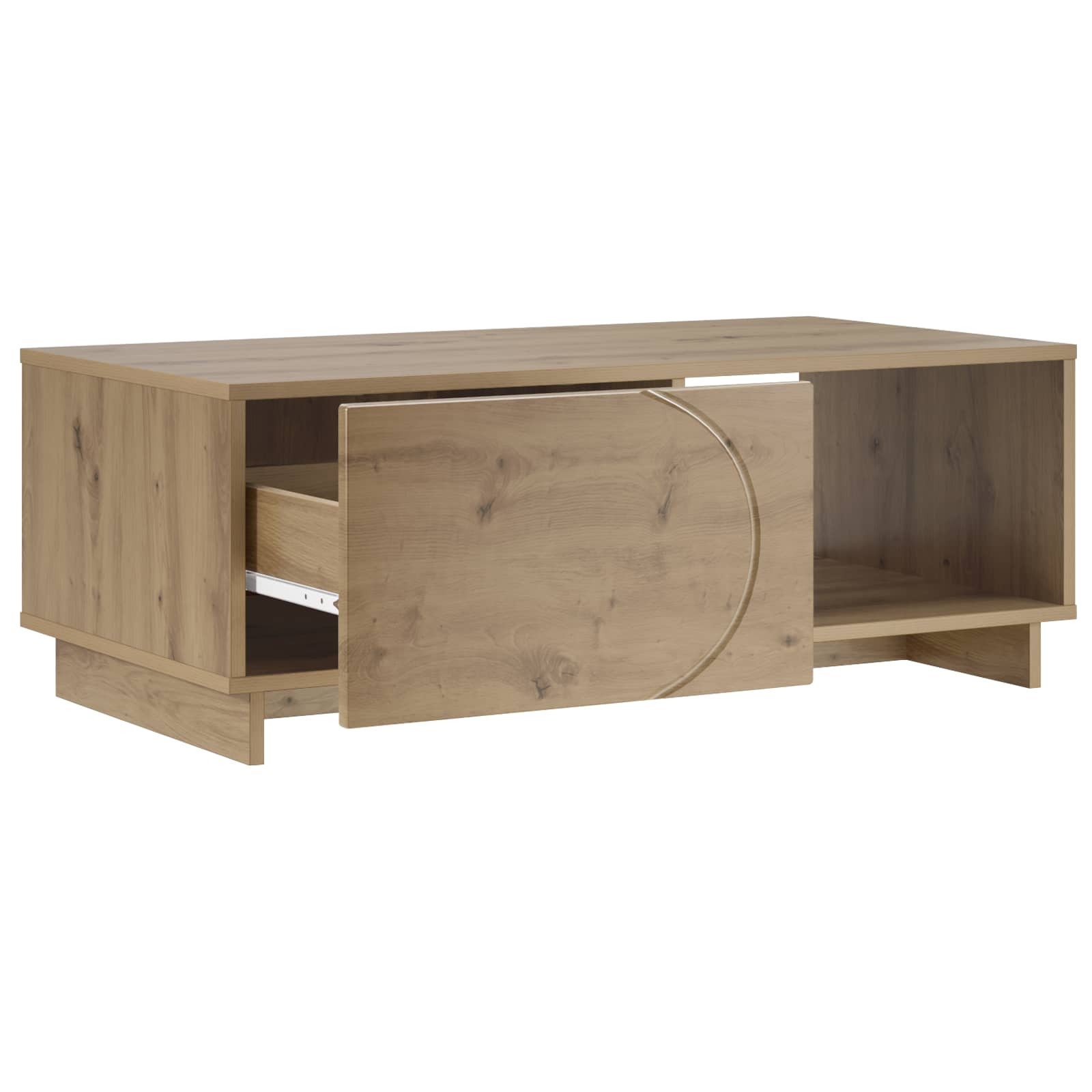 Salontafel Artisan eiken 95 x 50,5 x 35 cm Bewerkt hout