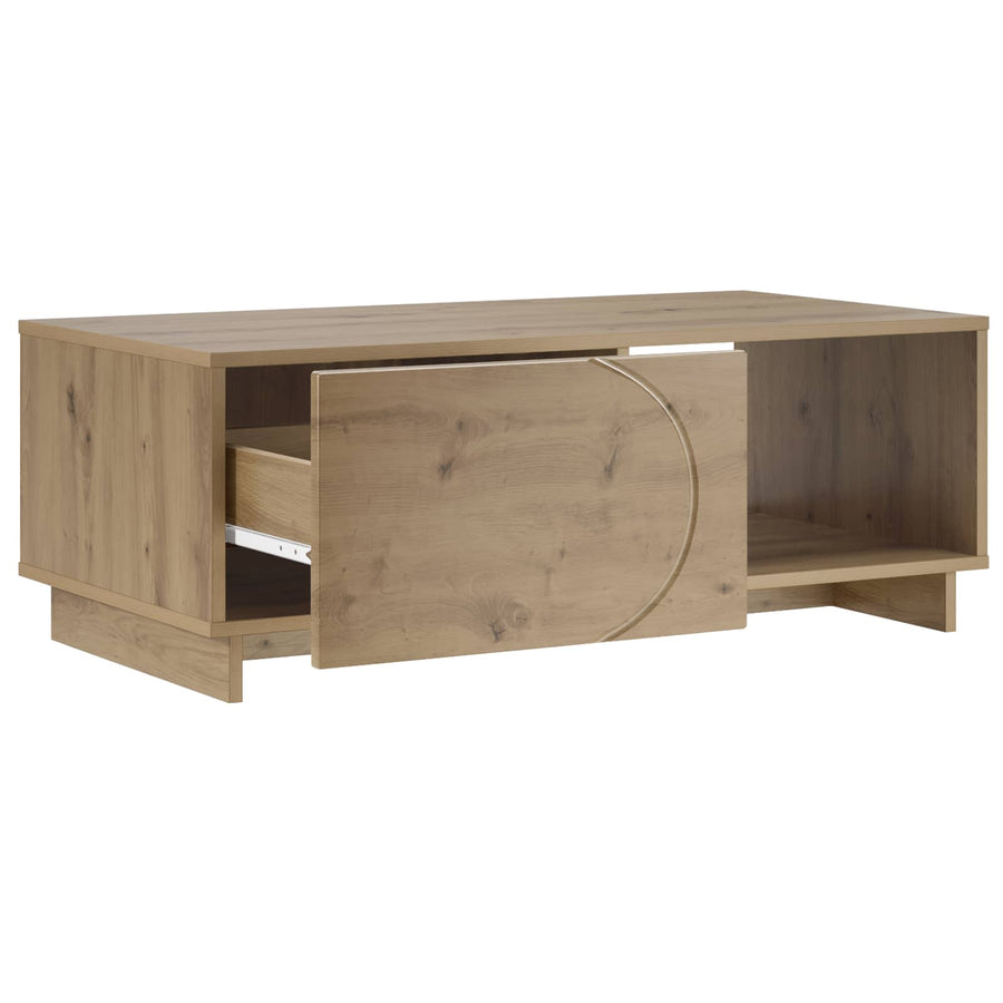 Salontafel Artisan eiken 95 x 50,5 x 35 cm Bewerkt hout