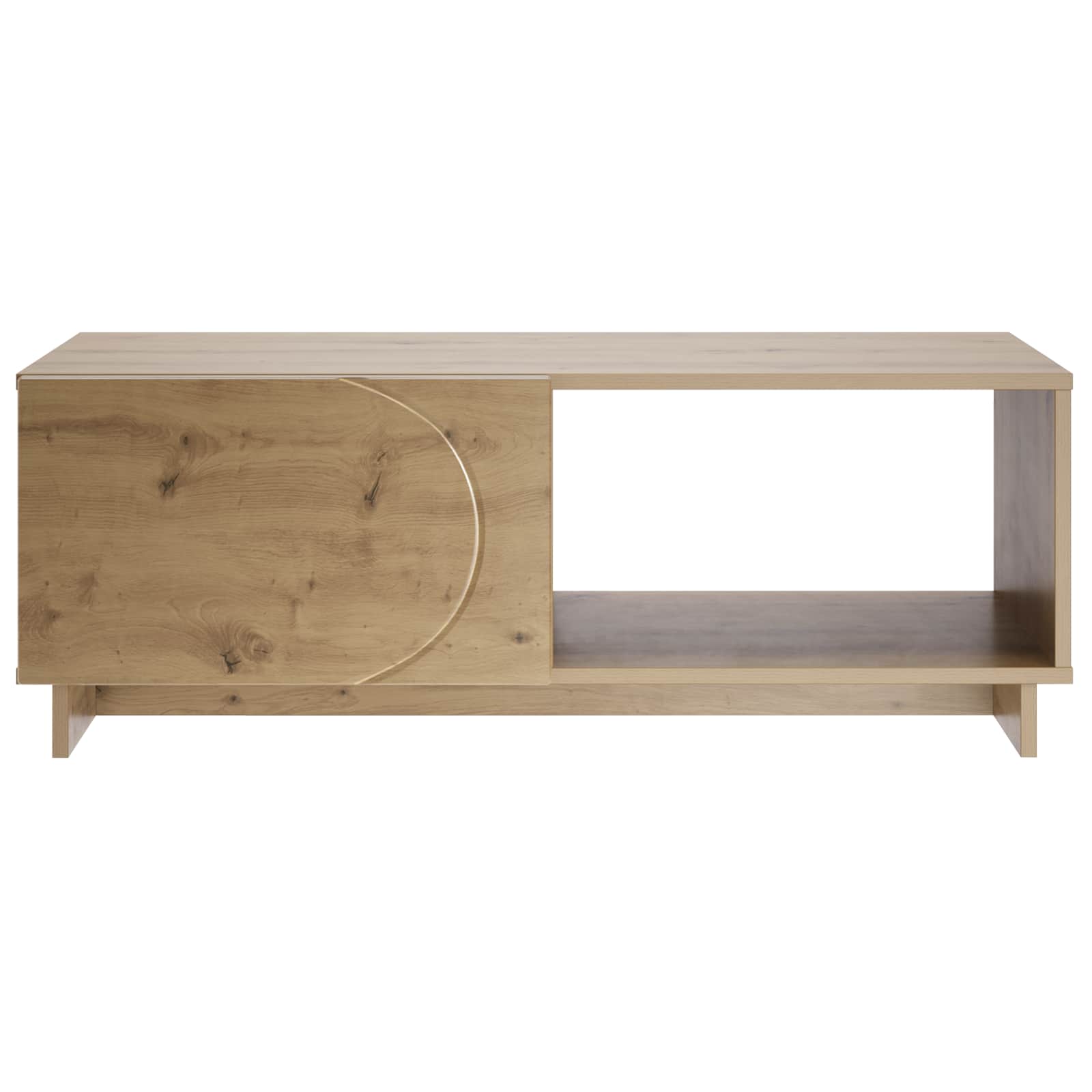 Salontafel Artisan eiken 95 x 50,5 x 35 cm Bewerkt hout