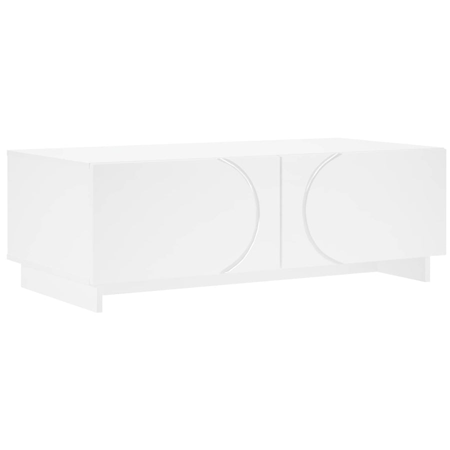Salontafel Wit 102 x 50,5 x 35 cm Bewerkt hout