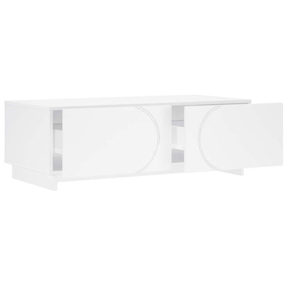 Salontafel Wit 102 x 50,5 x 35 cm Bewerkt hout