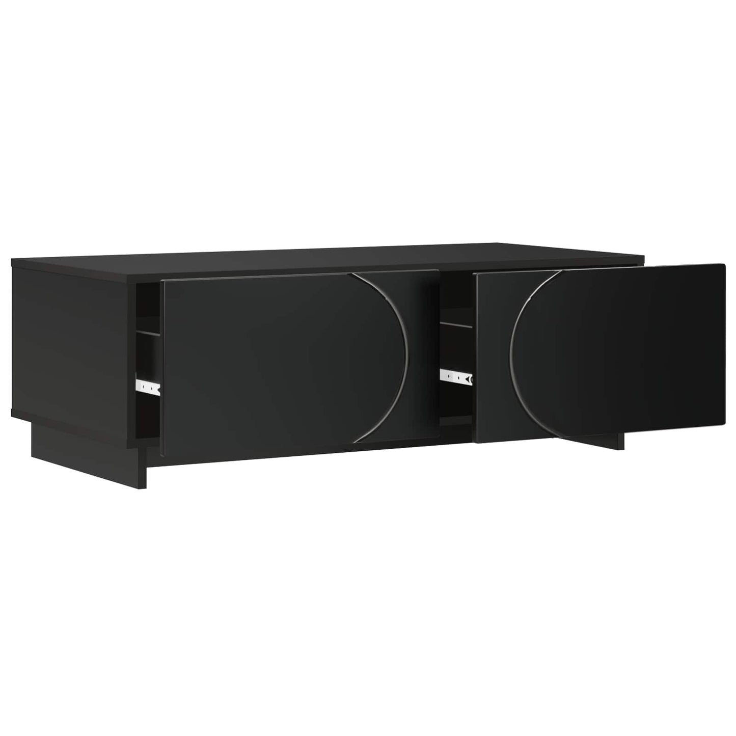 Salontafel Zwart 102 x 50,5 x 35 cm Bewerkt hout