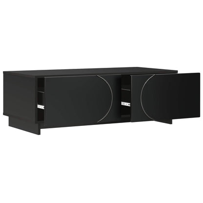Salontafel Zwart 102 x 50,5 x 35 cm Bewerkt hout