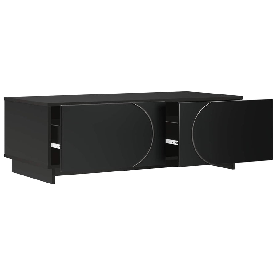 Salontafel Zwart 102 x 50,5 x 35 cm Bewerkt hout