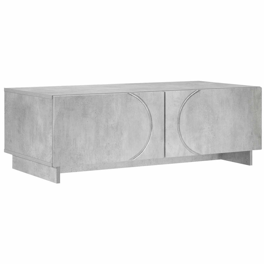 Salontafel Betongrijs 102 x 50,5 x 35 cm Bewerkt hout