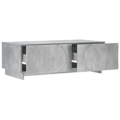 Salontafel Betongrijs 102 x 50,5 x 35 cm Bewerkt hout