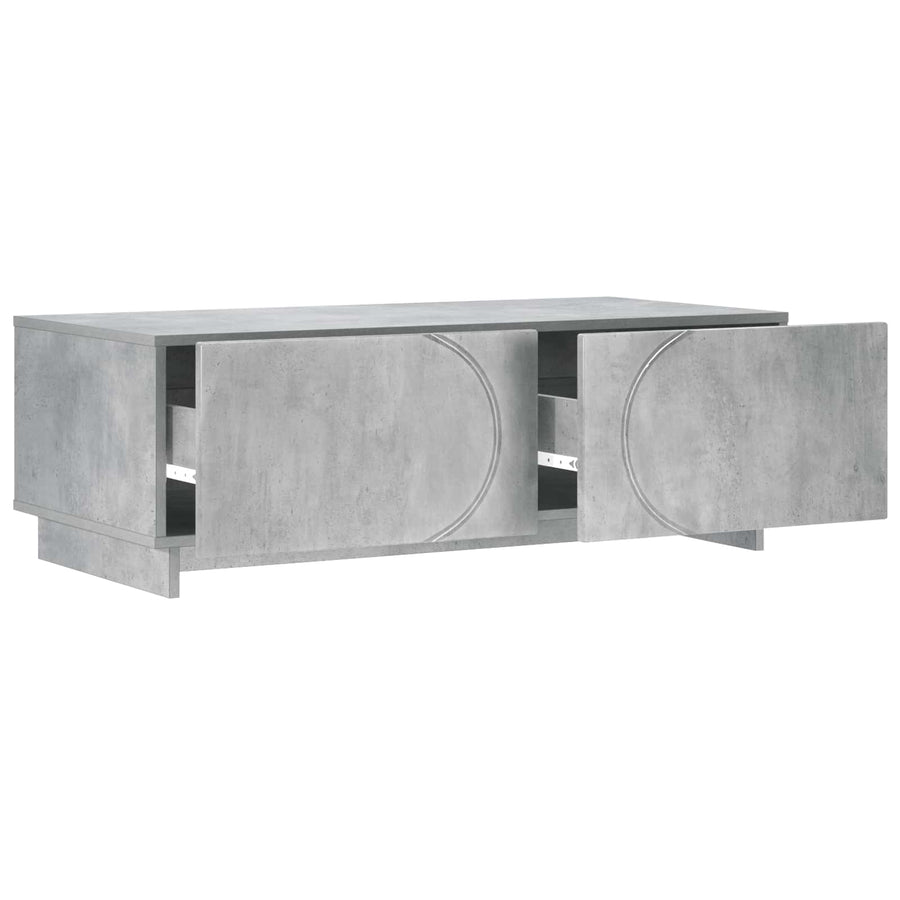 Salontafel Betongrijs 102 x 50,5 x 35 cm Bewerkt hout