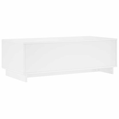 Salontafel Hoogglans Wit 102 x 50,5 x 35 cm Bewerkt hout