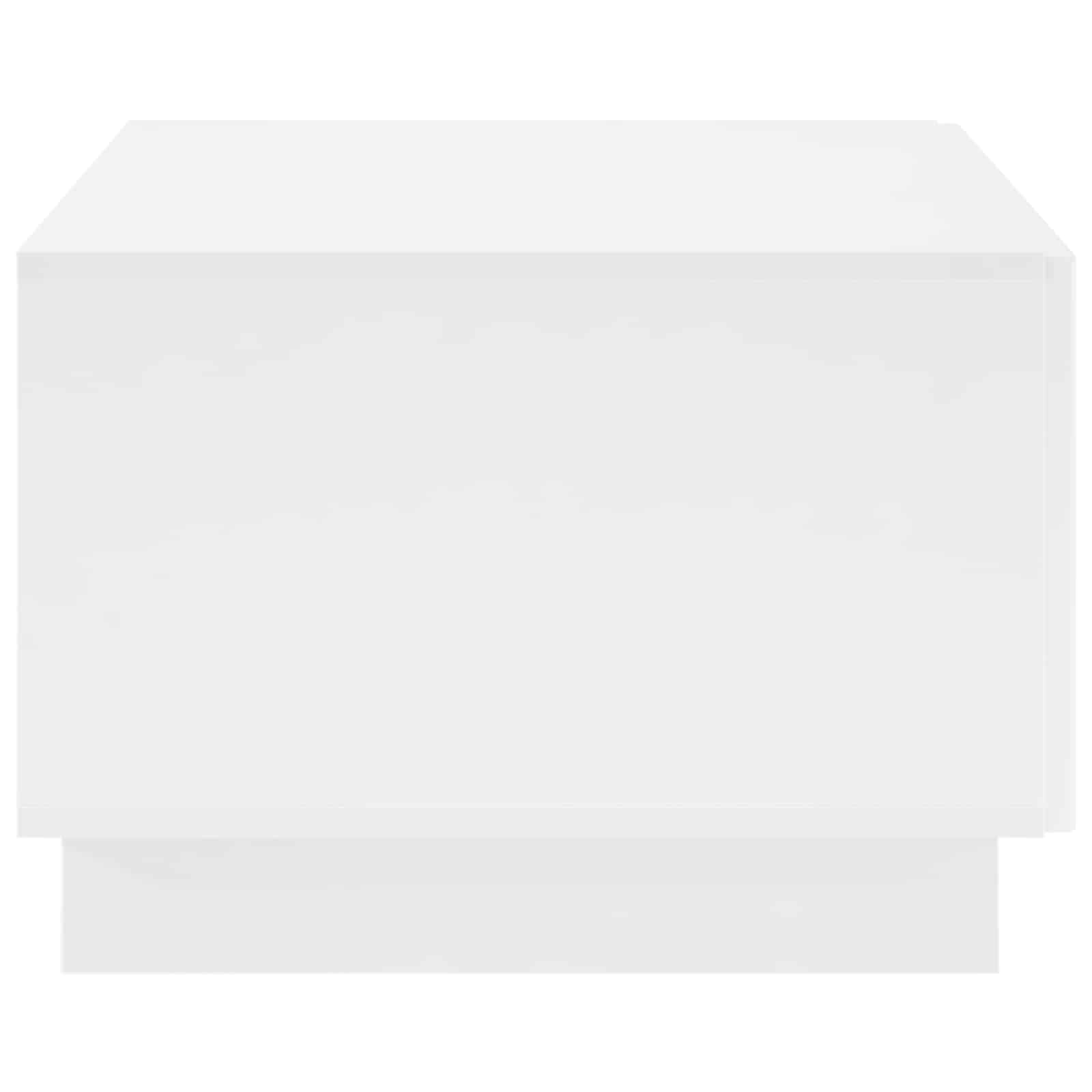 Salontafel Hoogglans Wit 102 x 50,5 x 35 cm Bewerkt hout