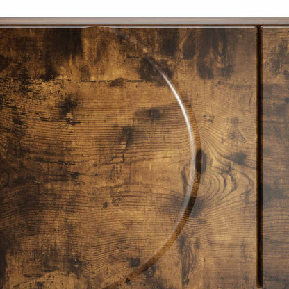 Salontafel Gerookt eiken 102 x 50,5 x 35 cm Bewerkt hout