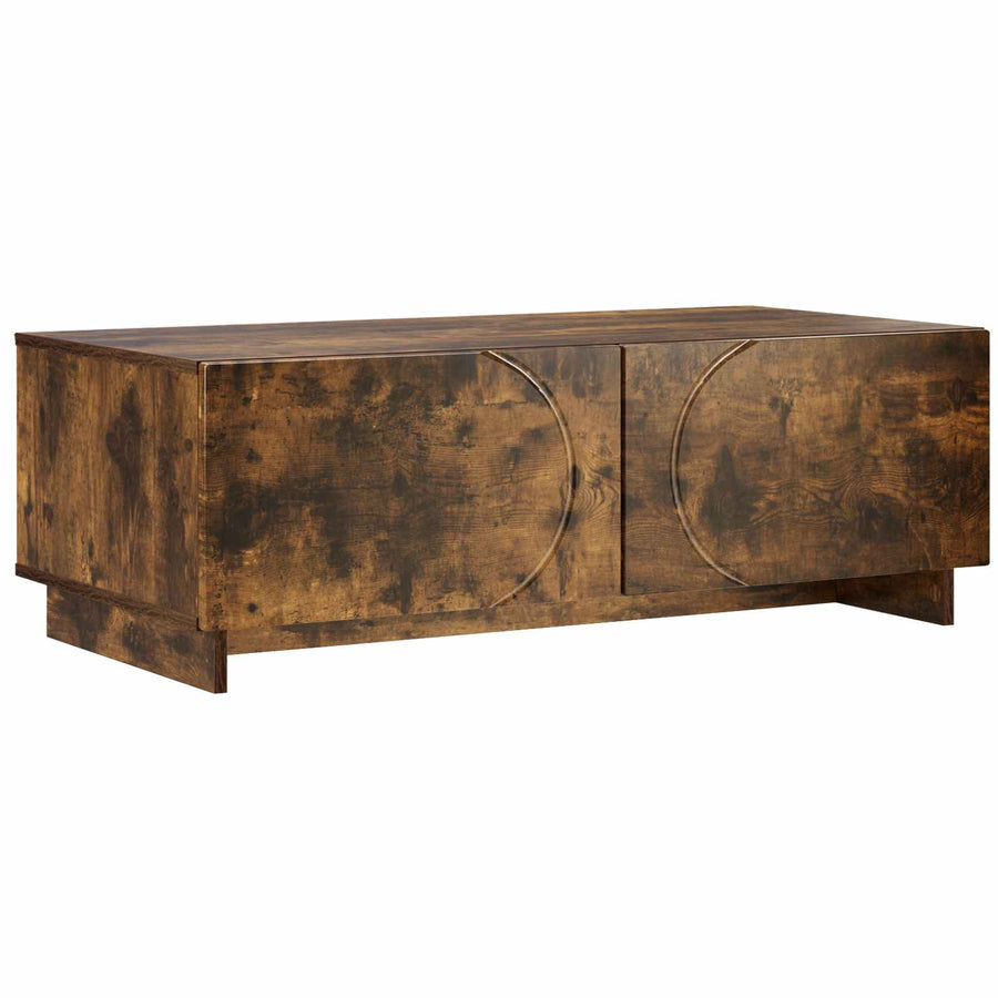Salontafel Gerookt eiken 102 x 50,5 x 35 cm Bewerkt hout