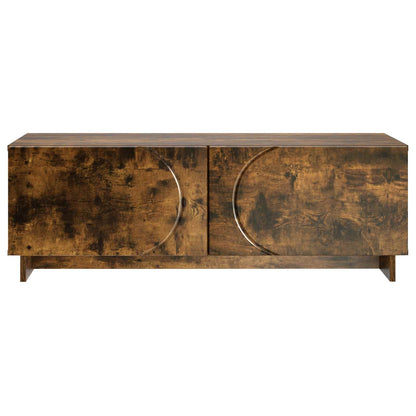 Salontafel Gerookt eiken 102 x 50,5 x 35 cm Bewerkt hout