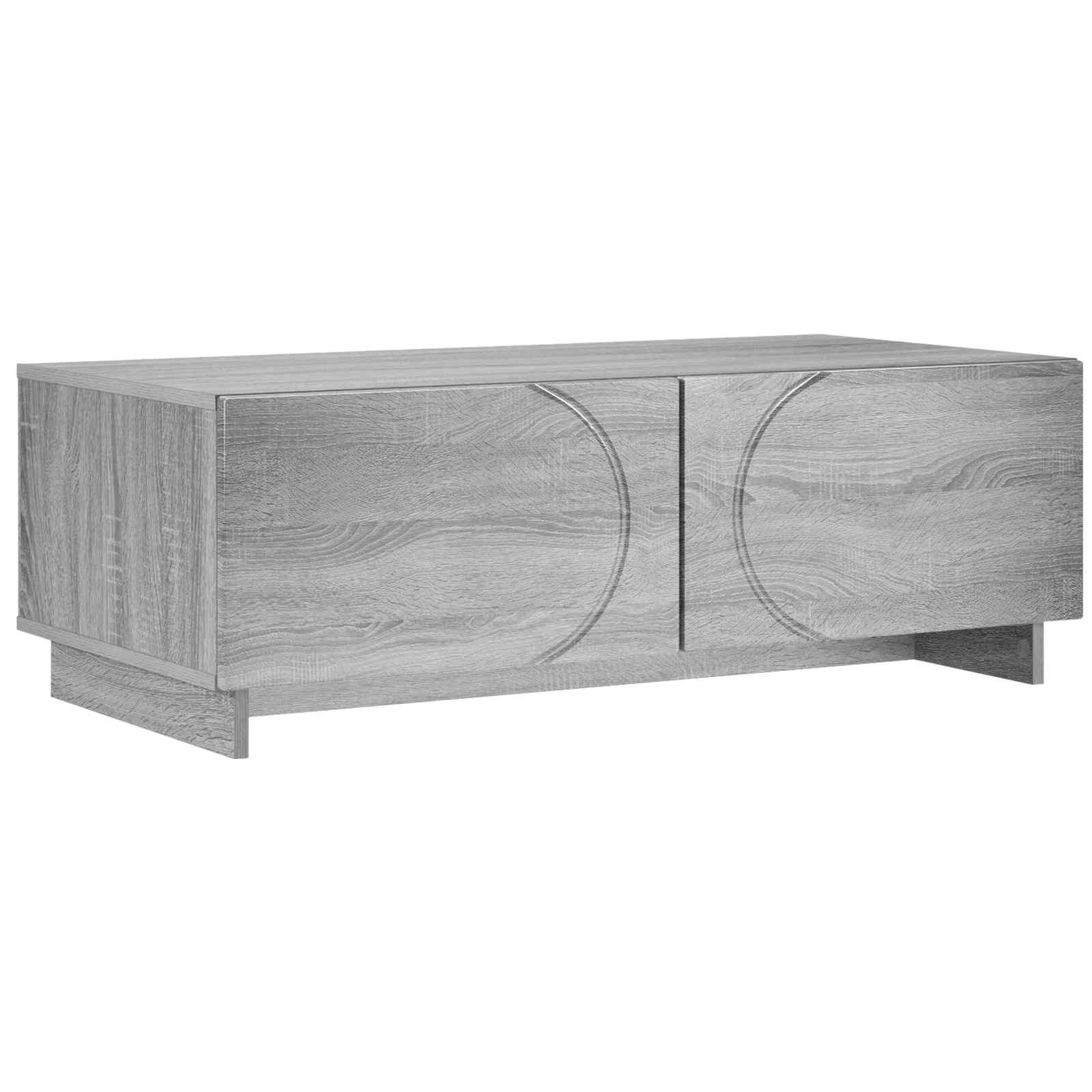 Salontafel Grijs Sonoma 102 x 50,5 x 35 cm Bewerkt hout