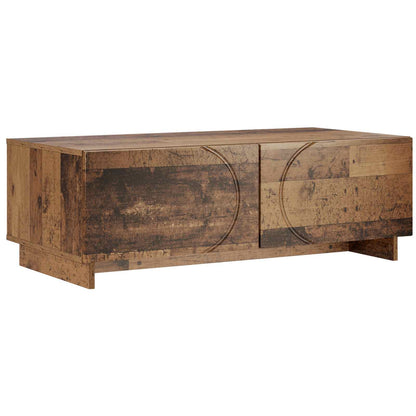 Salontafel Oud hout 102 x 50,5 x 35 cm Bewerkt hout