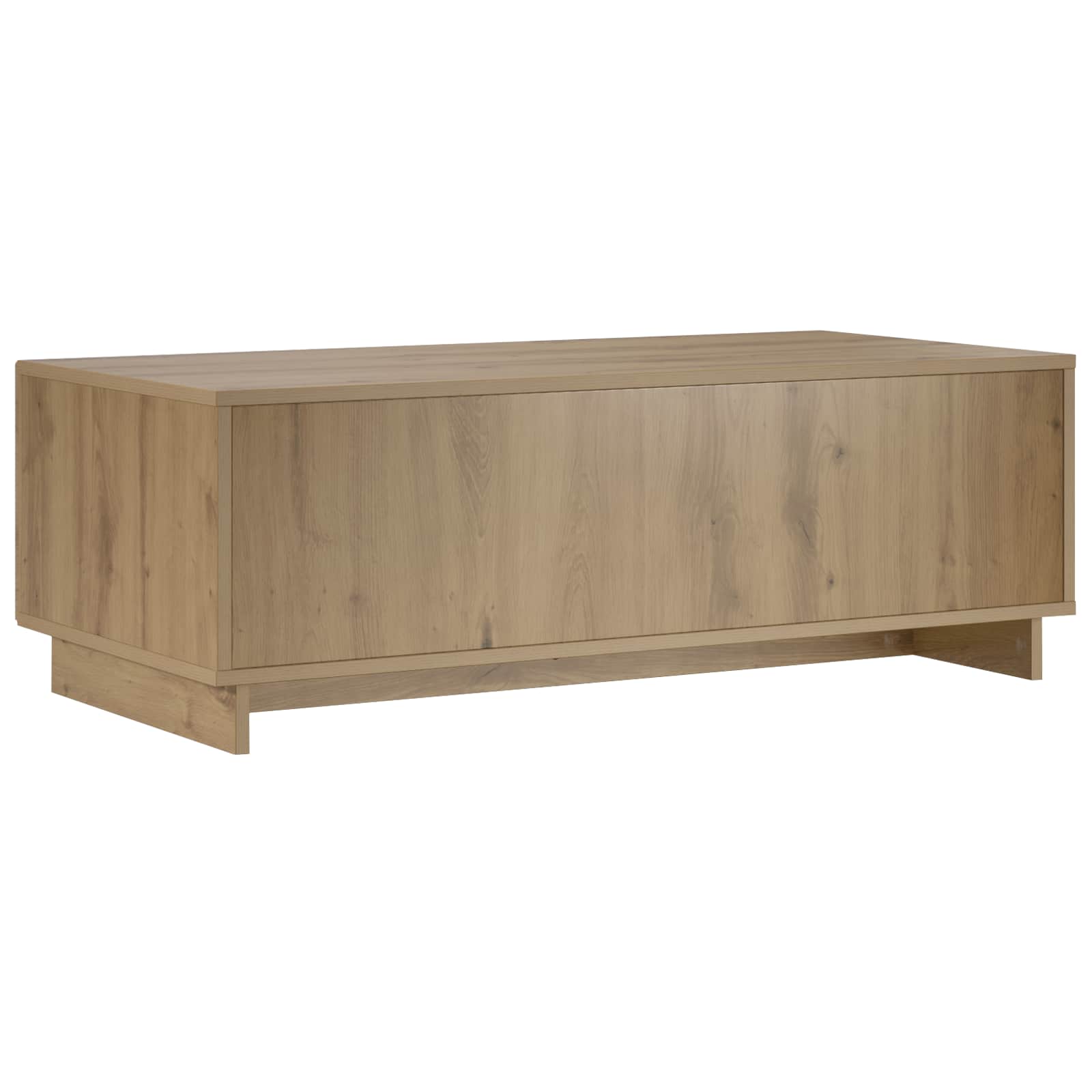 Salontafel Artisanaal eiken 102 x 50,5 x 35 cm Bewerkt hout