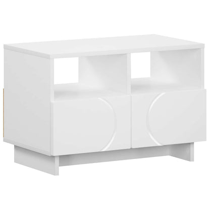 TV-standaard 60 x 34.5 x 40 cm Wit Bewerkt hout