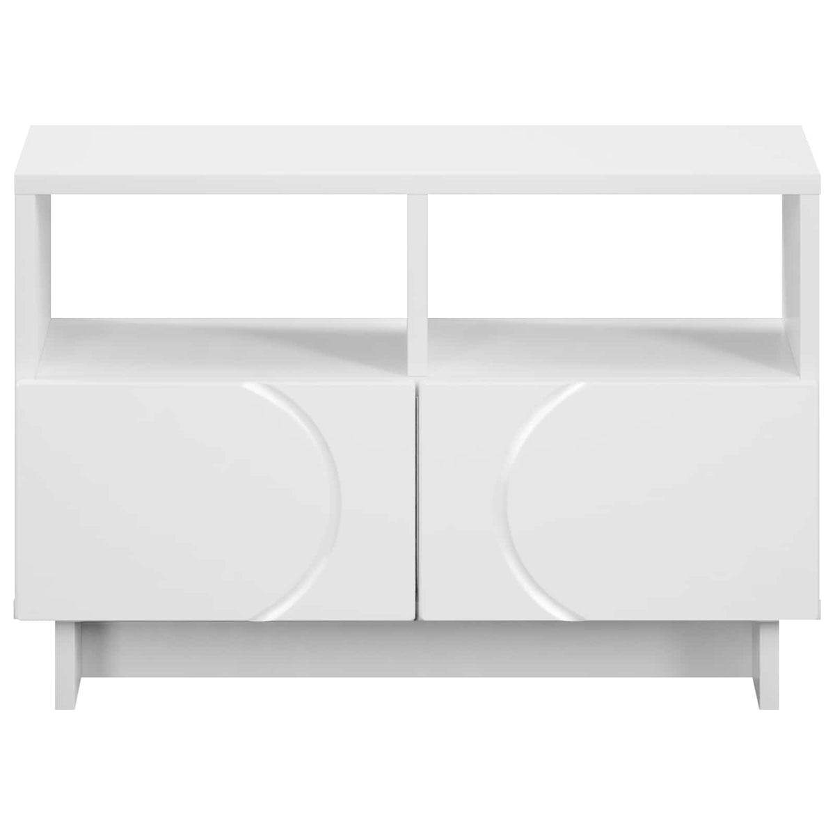 TV-standaard 60 x 34.5 x 40 cm Wit Bewerkt hout