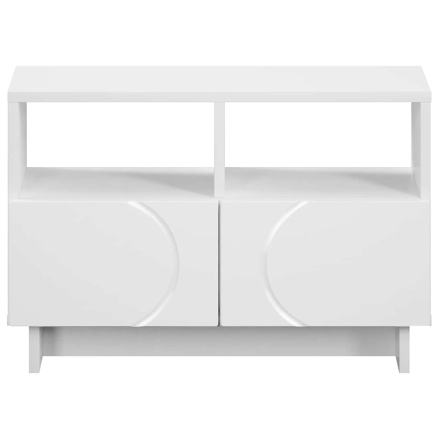 TV-standaard 60 x 34.5 x 40 cm Wit Bewerkt hout