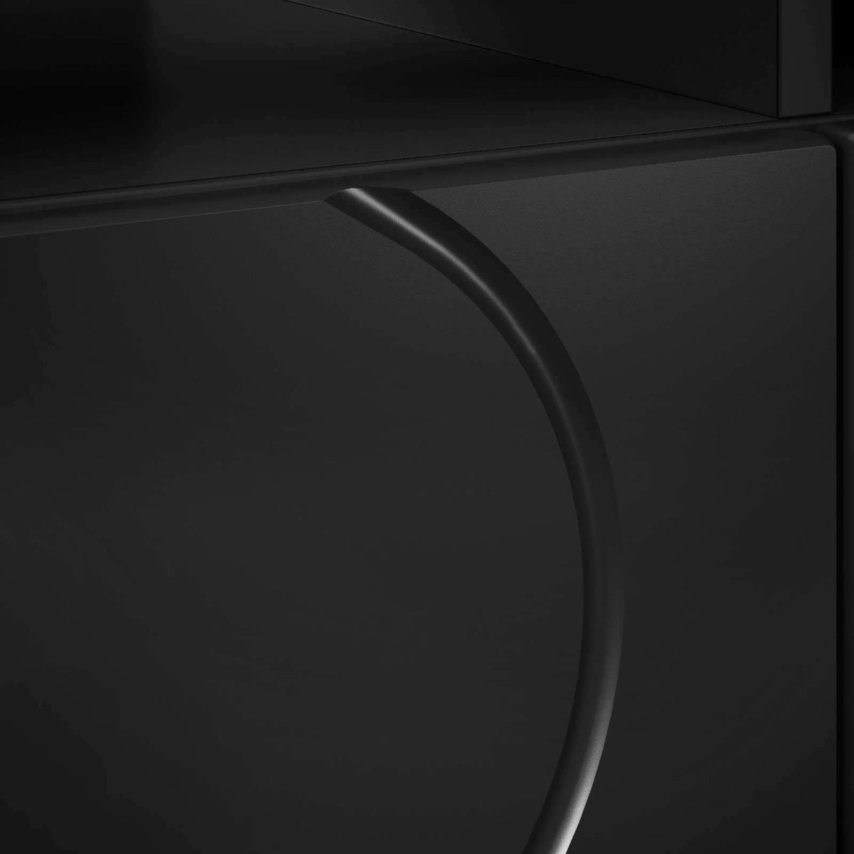 TV-standaard 60 x 34,5 x 40 cm Zwart Bewerkt hout