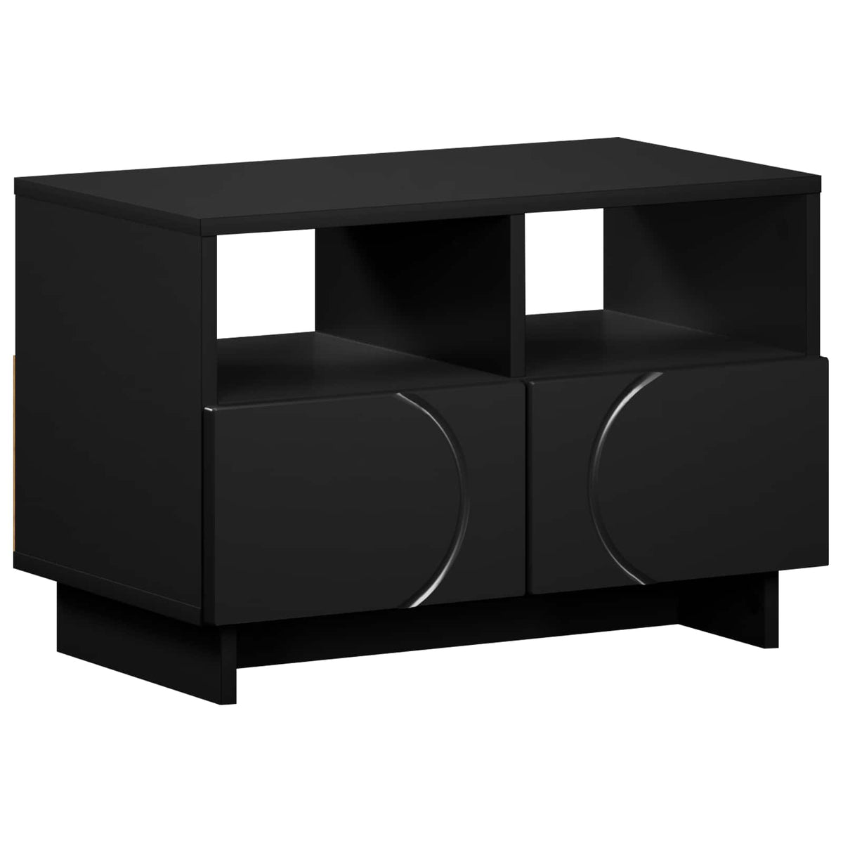 TV-standaard 60 x 34,5 x 40 cm Zwart Bewerkt hout