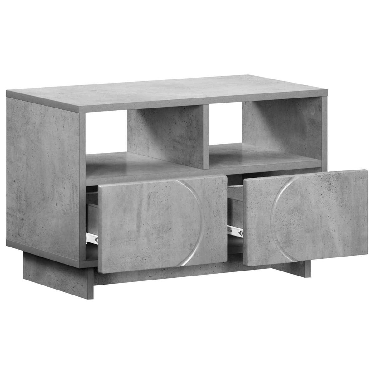 TV-standaard 60 x 34.5 x 40 cm Betongrijs Bewerkt hout