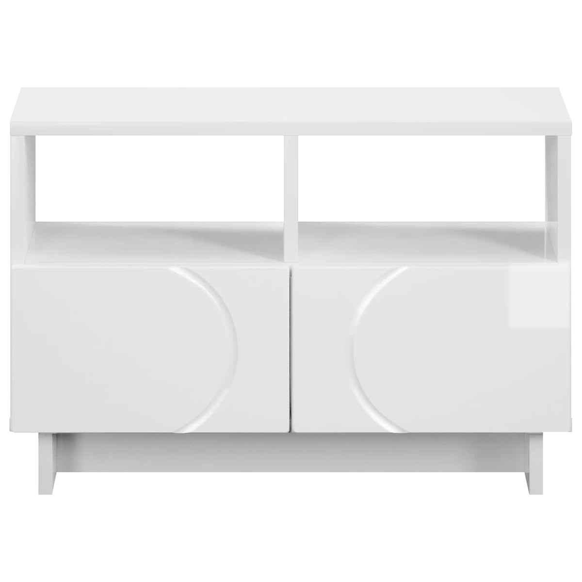 TV-standaard 60 x 34.5 x 40 cm Hoogglans Wit Bewerkt hout