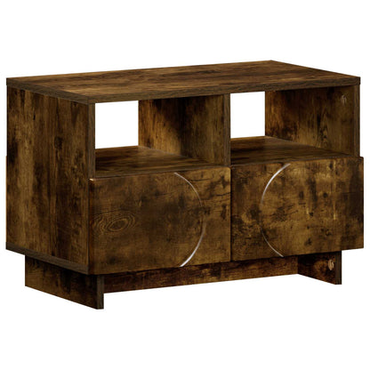 TV-standaard 60 x 34.5 x 40 cm Gerookt eiken Bewerkt hout