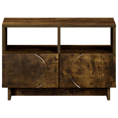 TV-standaard 60 x 34.5 x 40 cm Gerookt eiken Bewerkt hout