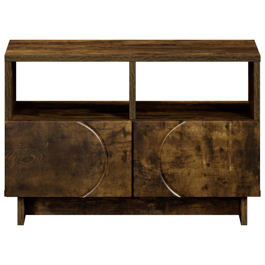 TV-standaard 60 x 34.5 x 40 cm Gerookt eiken Bewerkt hout