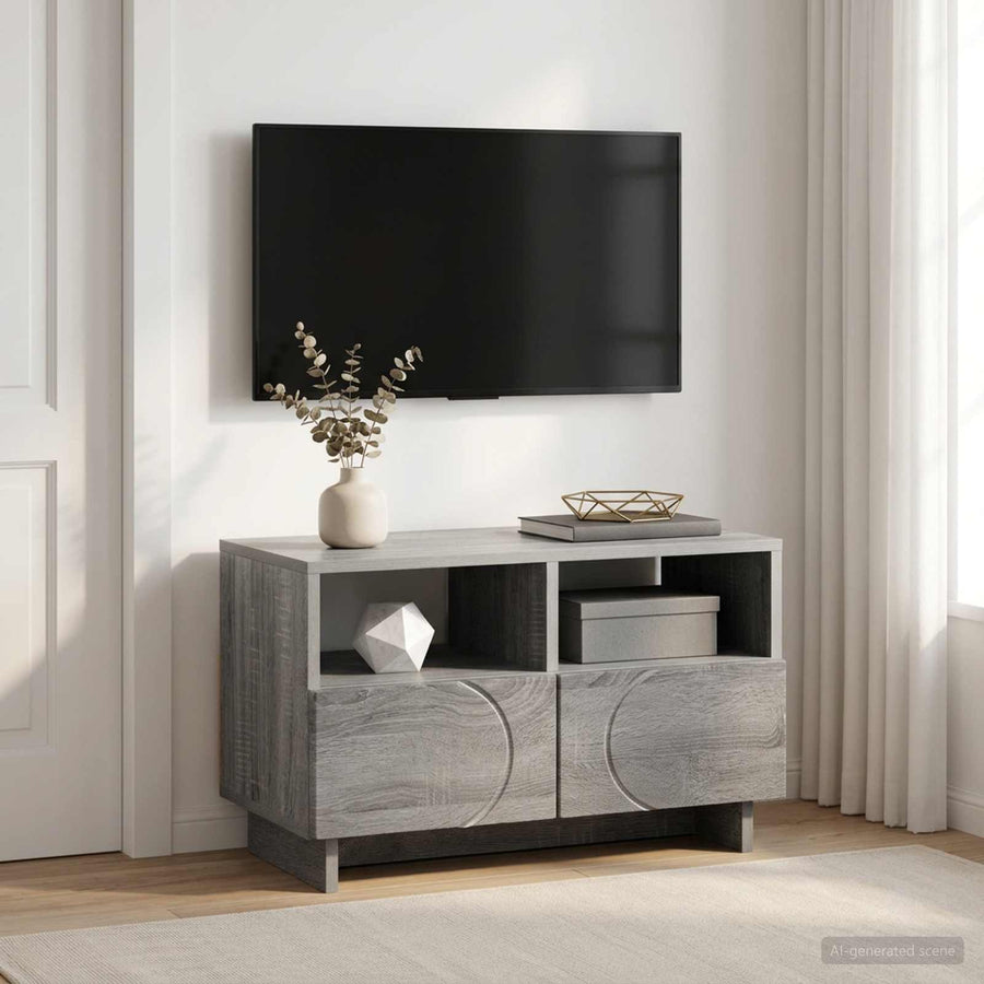 TV-standaard 60 x 34.5 x 40 cm Grijs Sonoma Bewerkt hout