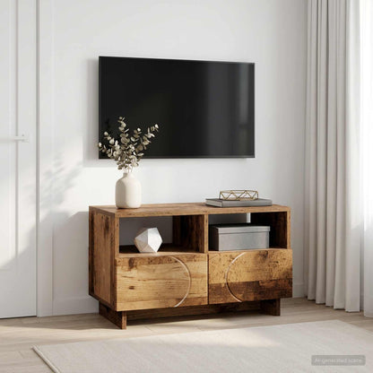 TV-standaard 60 x 34.5 x 40 cm Oud hout Bewerkt hout