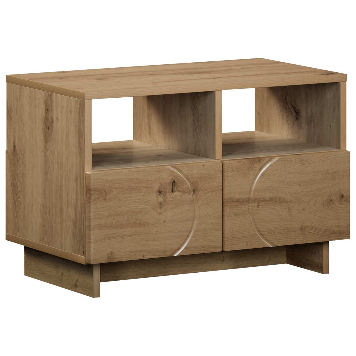 TV-standaard 60 x 34.5 x 40 cm Artisanaal eiken Bewerkt hout
