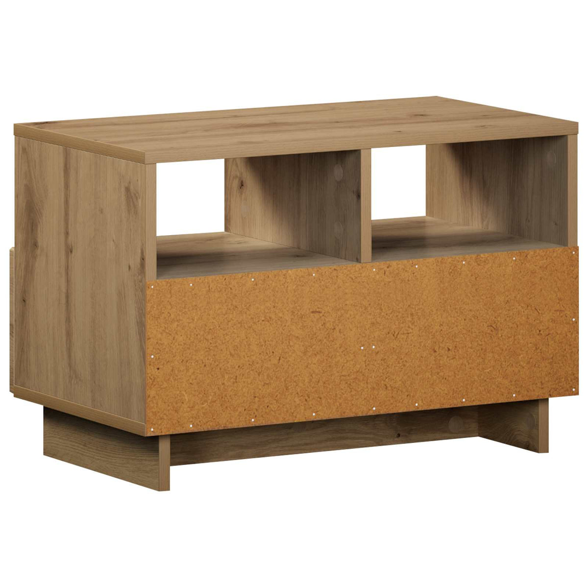 TV-standaard 60 x 34.5 x 40 cm Artisanaal eiken Bewerkt hout