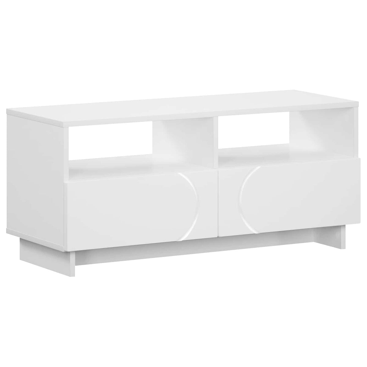 TV-standaard 90 x 34,5 x 40 cm Wit Bewerkt hout