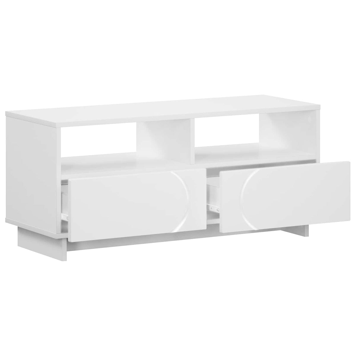 TV-standaard 90 x 34,5 x 40 cm Wit Bewerkt hout