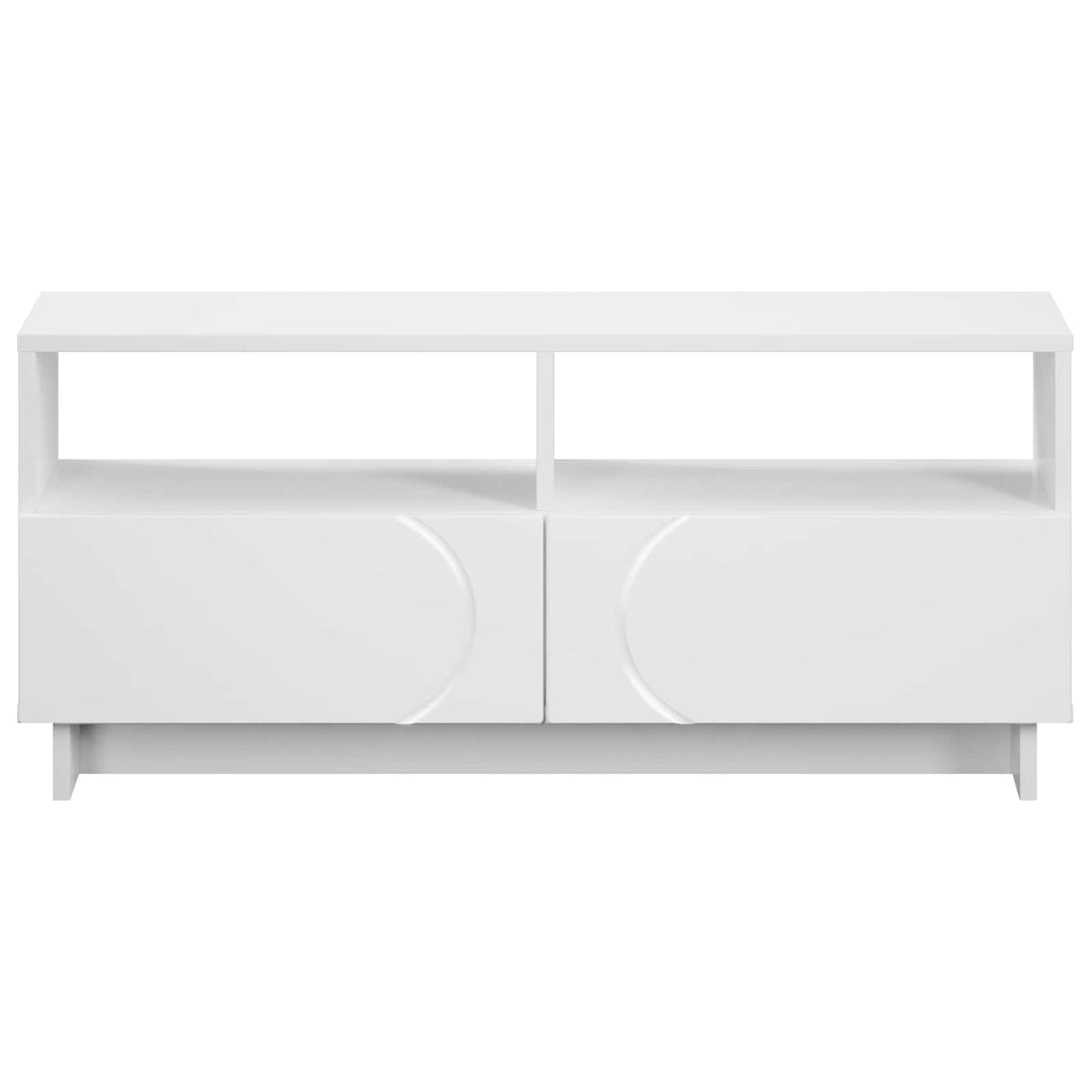 TV-standaard 90 x 34,5 x 40 cm Wit Bewerkt hout